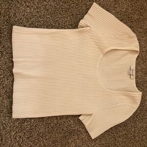 Ribbed shirt - White, Madewell